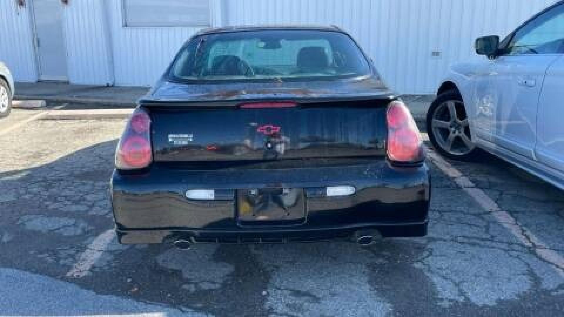 2004 BLACK /BLACK/RED Chevrolet Monte Carlo Supercharged SS (2G1WZ121049) with an 3.8L V6 OHV 12V SUPERCHARGER engine, 4-Speed Automatic Overdrive transmission, located at 2710A Westlane Rd., Indianapolis, IN, 46268, (317) 291-2000, 39.885670, -86.208160 - Photo#4